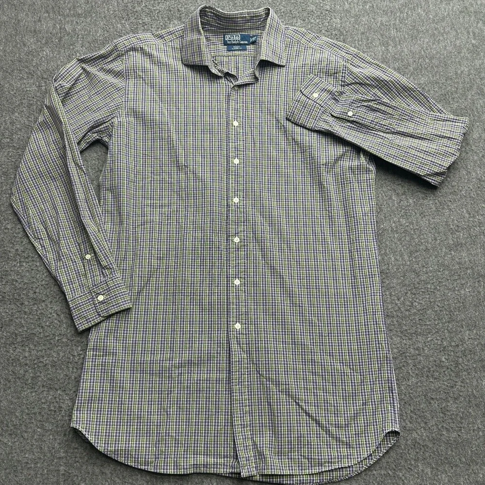 Polo Ralph Lauren Regent Classic Fit Plaid Button Up Shirt Mens Size 2XLT Tall‎